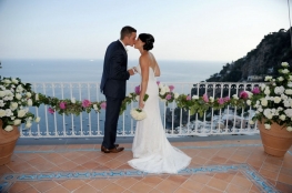 Special civil wedding with sea views